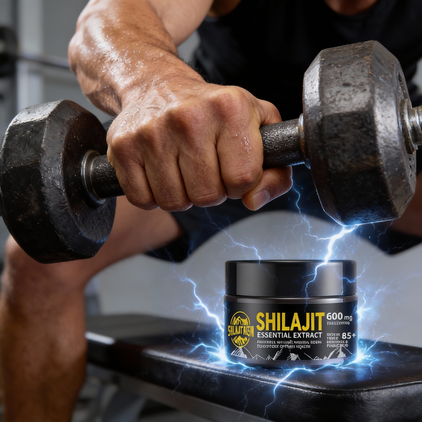 Shilajit Power Extract – Fuerza, Testosterona y Dominio Total