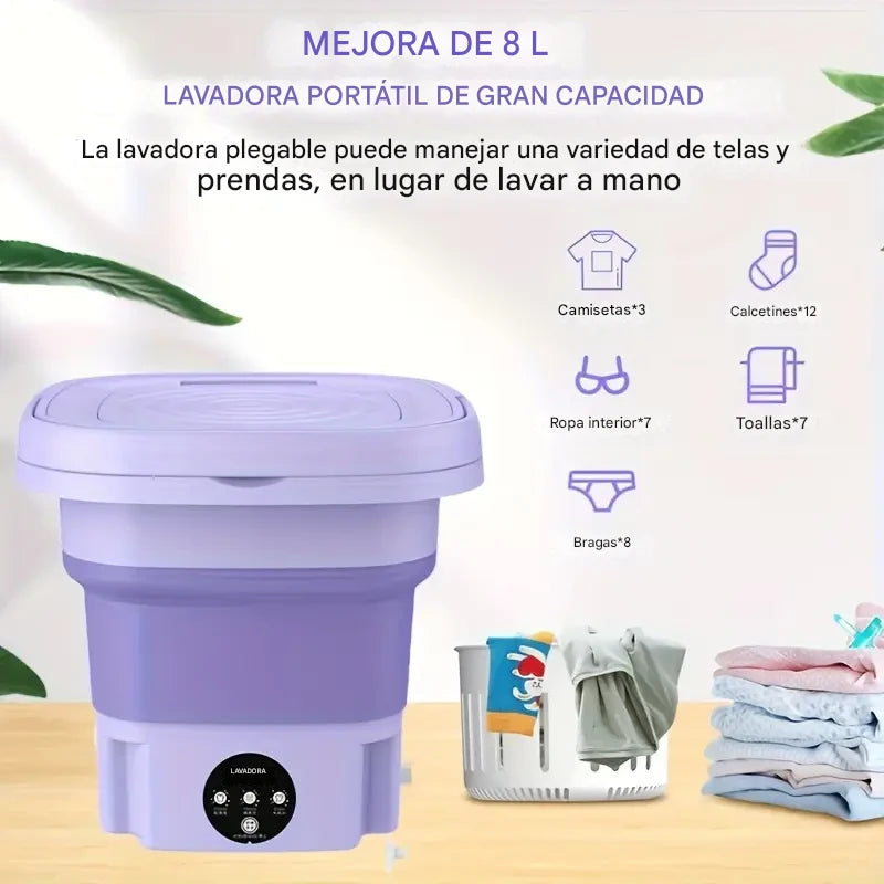 “La Lavadora Portátil que Revoluciona tu Hogar”