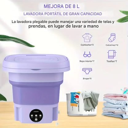 “La Lavadora Portátil que Revoluciona tu Hogar”
