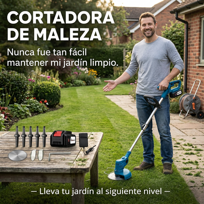 Potencia tu jardín: limpia, corta y transforma con facilidad.