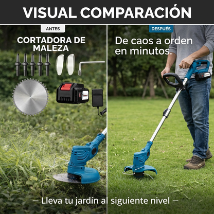 Potencia tu jardín: limpia, corta y transforma con facilidad.