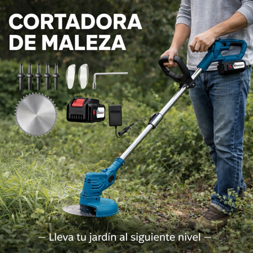 Potencia tu jardín: limpia, corta y transforma con facilidad.