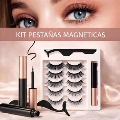 KIT DE PESTAÑAS MAGNÉTICAS – Belleza instantánea sin pegamento