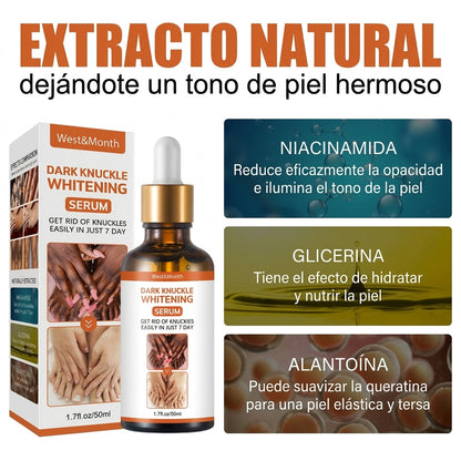 Recupera la confianza en tus manos con un sérum natural que aclara, hidrata y suaviza los nudillos en solo 7 días.”