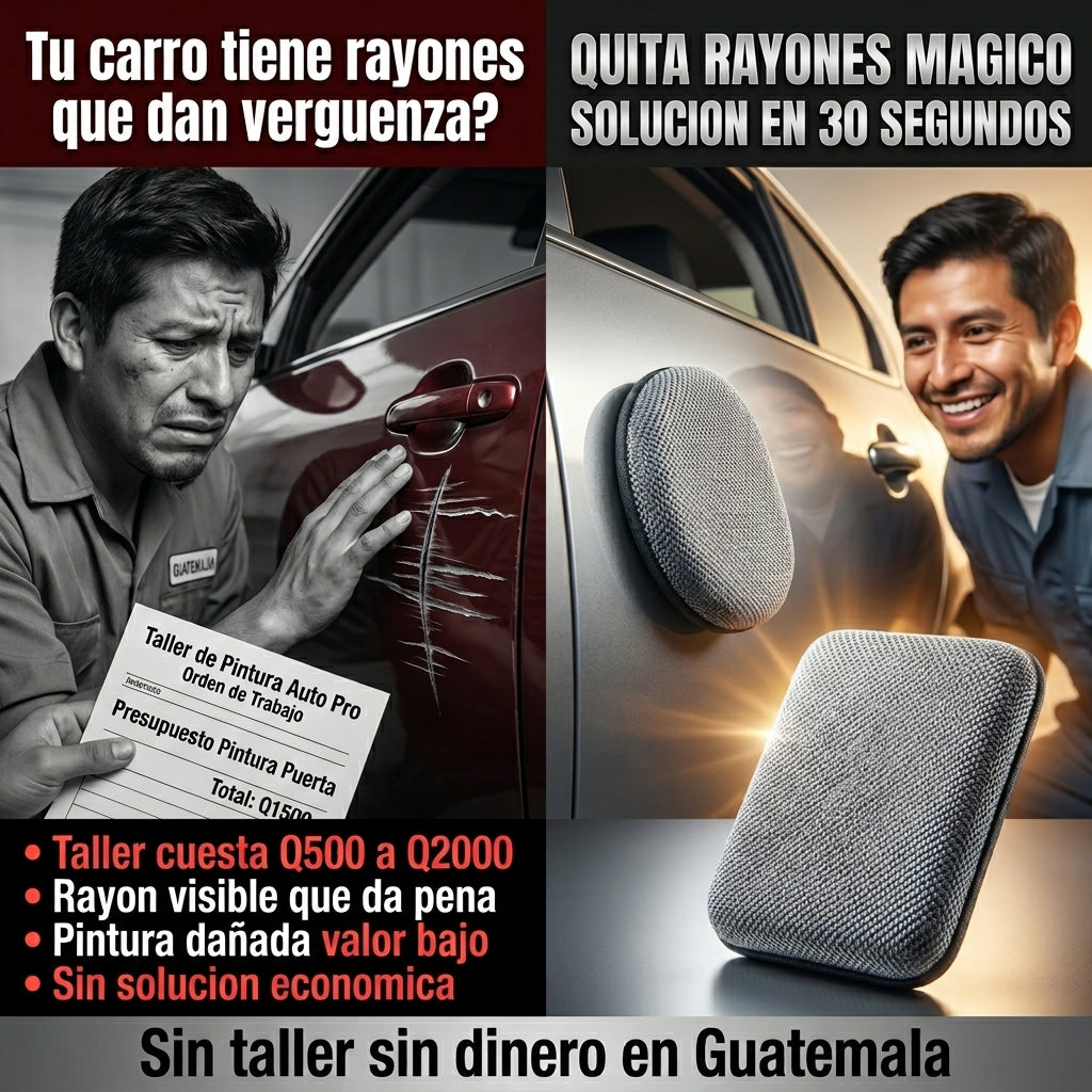 Quita Rayones Magico Nano Tecnologia |  Borra Rayones de tu Carro en Segundos |  Sin Taller Sin Quimicos Sin Costo |  Envio Express Guatemala