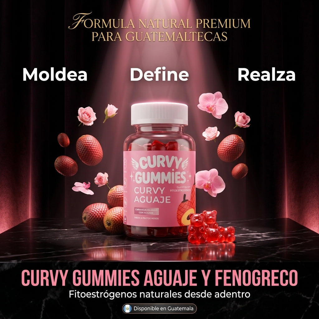Curvy Gummies Aguaje y Fenogreco 60  Gomitas | Curvas Naturales Sin Hormonas  | Fitoestrógenos Naturales | Envio  Express Guatemala (Copy) (Copy) (Copy)
