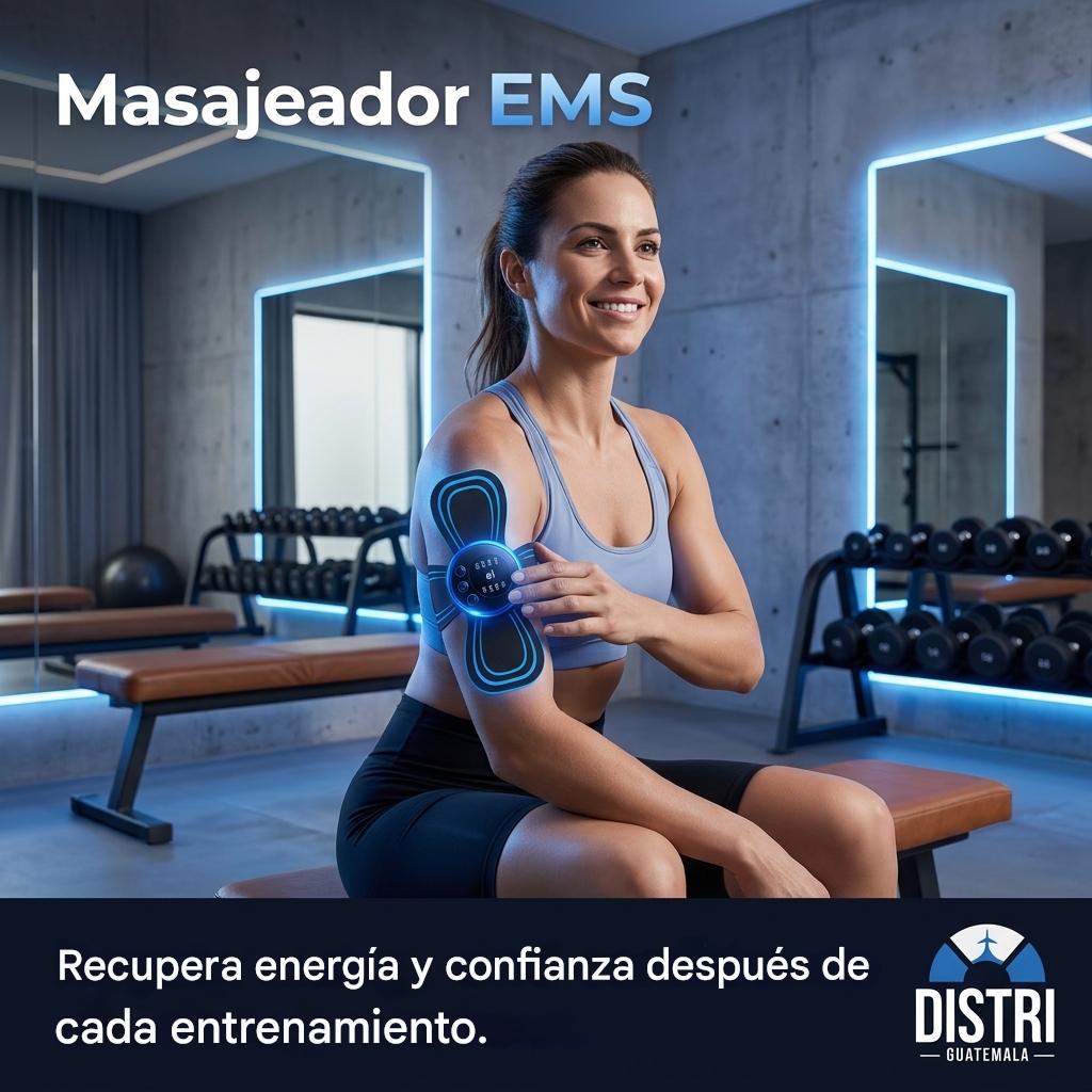 “Masajeador EMS Recargable – Relaja y Tonifica Tecnología EMS para músculos fuertes y relajados .8 modos, 15 intensidades”