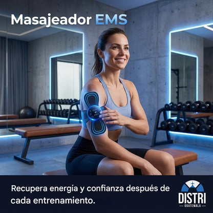 “Masajeador EMS Recargable – Relaja y Tonifica Tecnología EMS para músculos fuertes y relajados .8 modos, 15 intensidades”