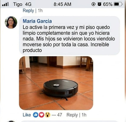 Aspiradora Robot Inteligente 3 en 1 |  Barre Aspira y Trapea Automatico |  Un Solo Boton Sin Esfuerzo |  Envio Express Guatemala
