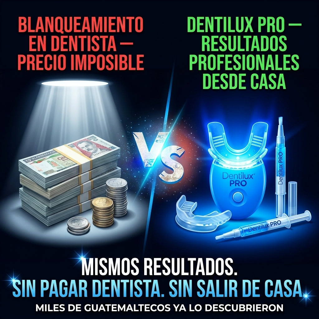 Dentilux PRO — Blanquea Tus Dientes 5 Tonos Más en Solo 20 Minutos Desde Casa ✨