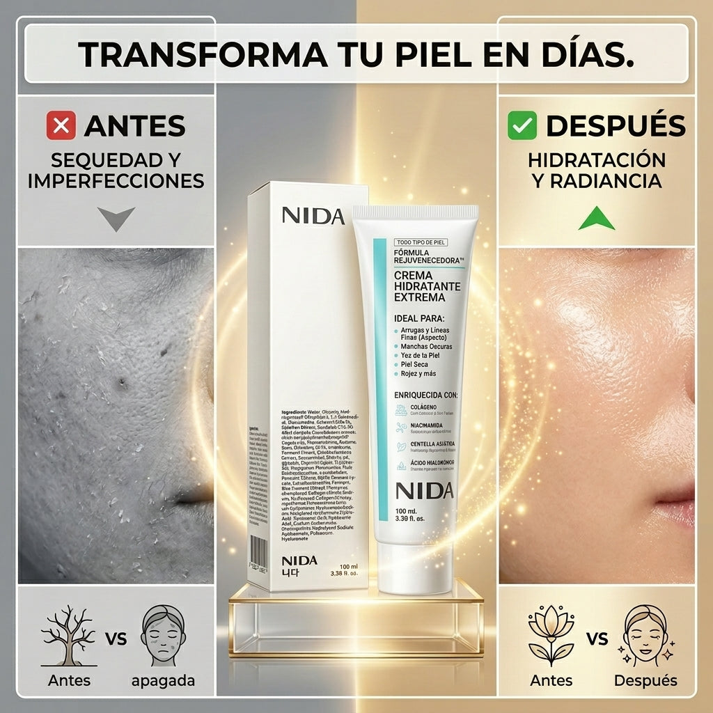 NIDA Cream: Hidratación Total y Luminosidad
