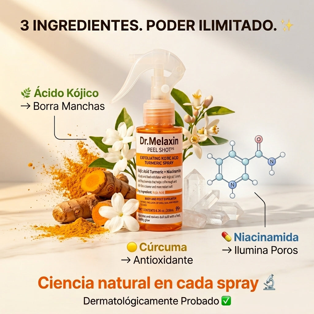 Dr. Melaxin Peel Shot + Regalo Sorpresa | Exfoliante  con Ácido Kójico, Cúrcuma y Niacinamida | Piel  Luminosa Sin Manchas | Envío Guatemala 🇬🇹
