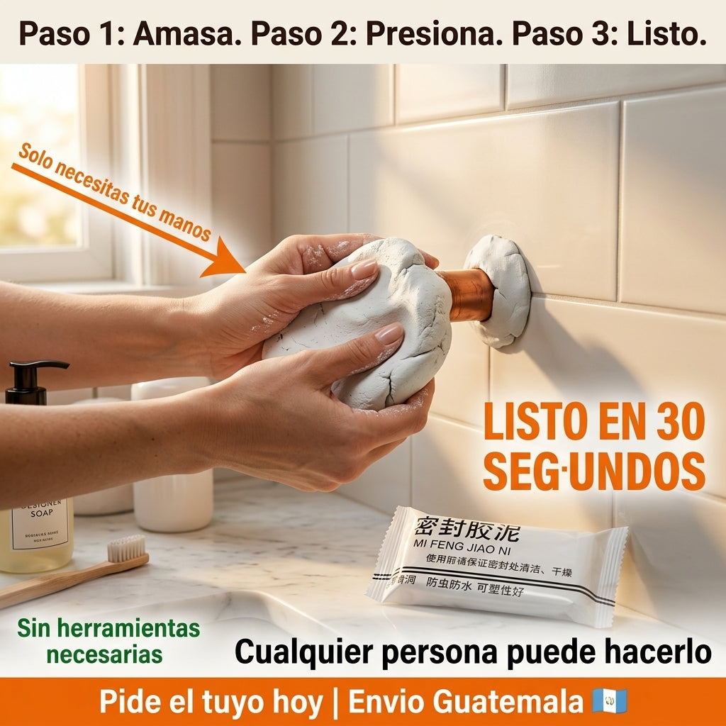 Masilla Selladora Impermeabilizante | Sella Huecos  en 30 Segundos Sin Herramientas | Anti-insectos y  Anti-humedad | Envio Express Guatemala 🇬🇹