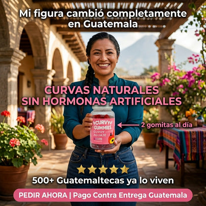 Curvy Gummies Aguaje y Fenogreco 60  Gomitas | Curvas Naturales Sin Hormonas  | Fitoestrógenos Naturales | Envio  Express Guatemala