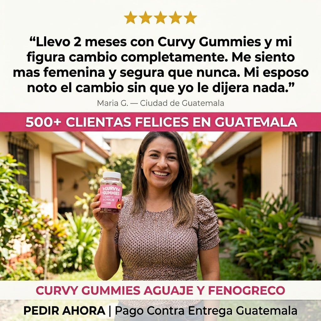 Curvy Gummies Aguaje y Fenogreco 60  Gomitas | Curvas Naturales Sin Hormonas  | Fitoestrógenos Naturales | Envio  Express Guatemala