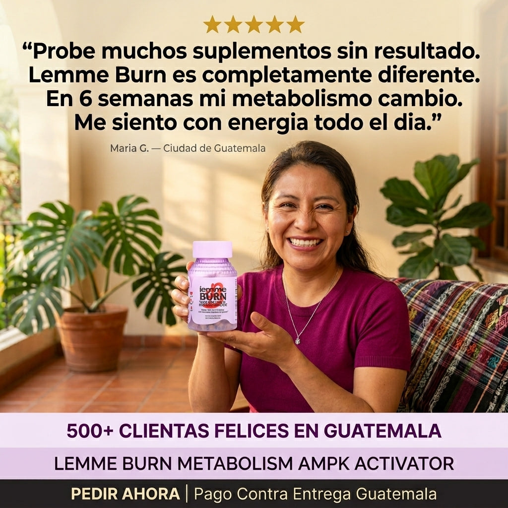 Lemme Burn Metabolism AMPK Activator  60 Capsulas | Activa tu Metabolismo  Naturalmente | Morosil Green Tea  Vitaminas B | Envio Express Guatemala