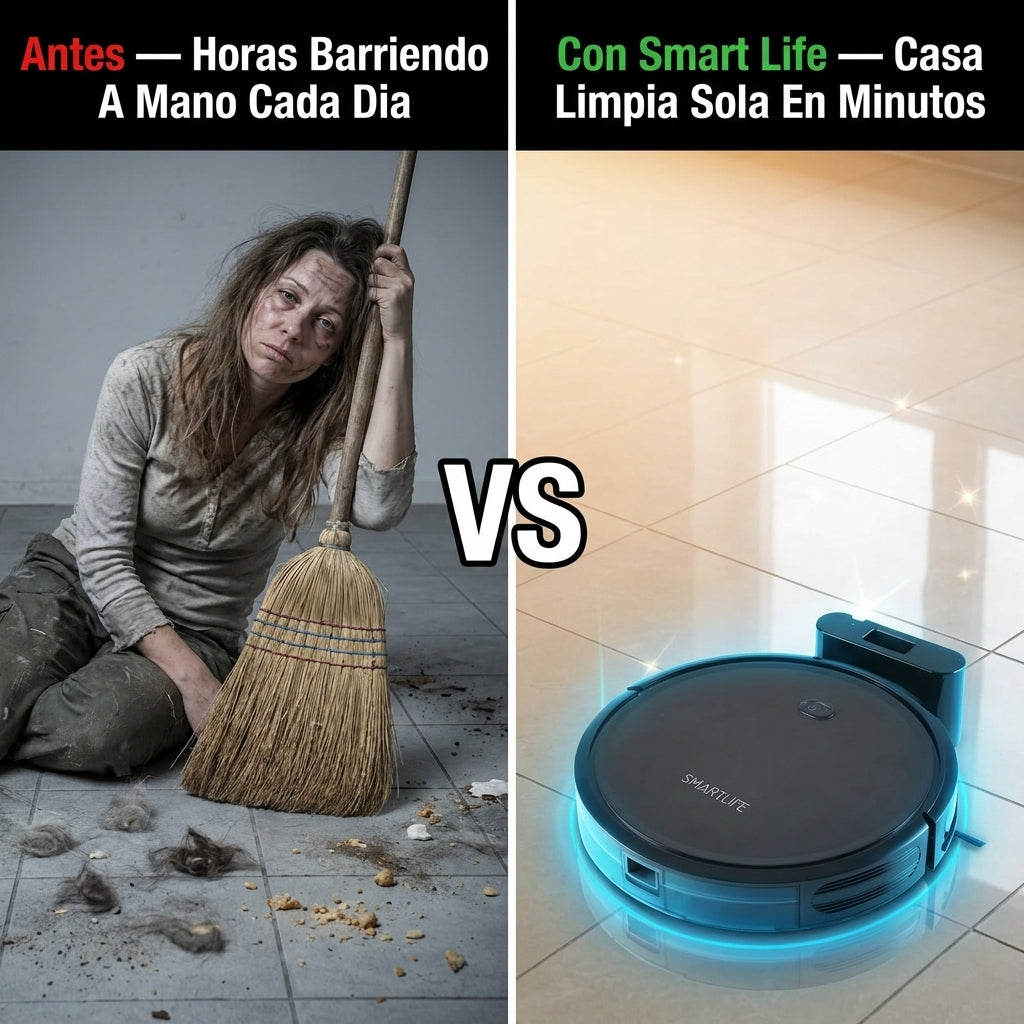 Robot Aspirador Smart Life — Limpia Tu Casa Solo Mientras Tú Descansas ✨