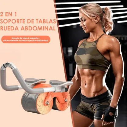 Rueda abdominal de rebote automatico
