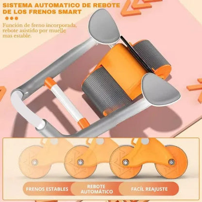 Rueda abdominal de rebote automatico