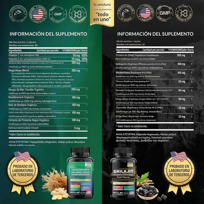 Pack Masculino Extra Fuerza & Energía, El Secreto del Hombre Imparable