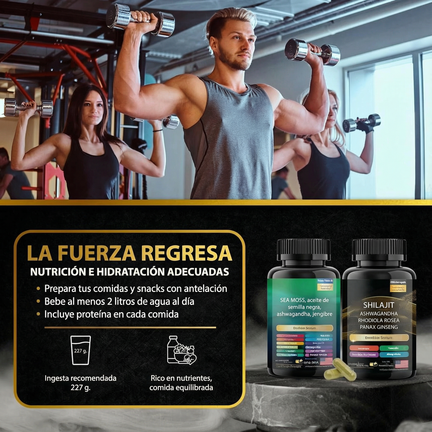Pack Masculino Extra Fuerza & Energía, El Secreto del Hombre Imparable