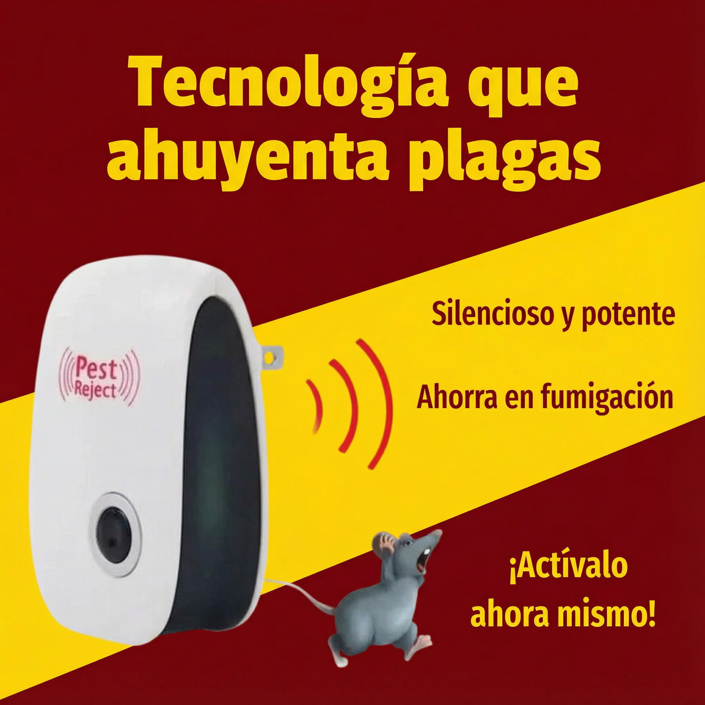 Pest Reject® – Repelente Electrónico Ultrasónico para el Hogar