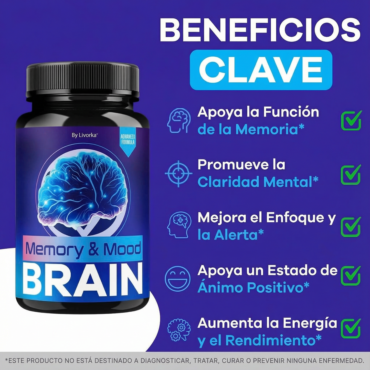 🧠 NeuroVibBrian® Suplemento avanzado para el Cerebro, Ánimo y Nervios EL ORIGINAL