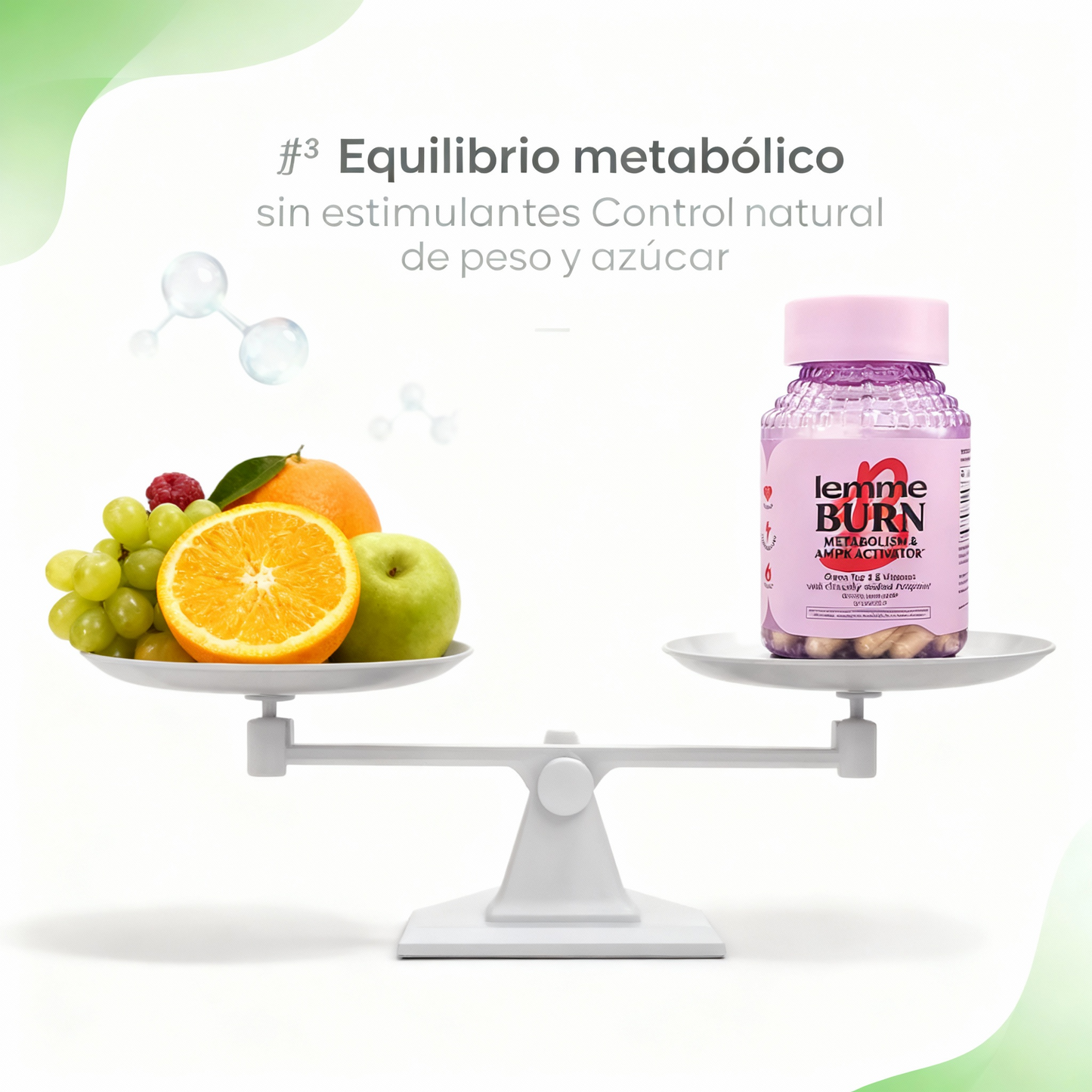 Lemme Burn Metabolism AMPK Activator  60 Capsulas | Activa tu Metabolismo  Naturalmente | Morosil Green Tea  Vitaminas B | Envio Express Guatemala