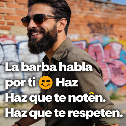 Aceite Nutritivo para Crecimiento de Barba Natural, Barba Más Fuerte y Densa