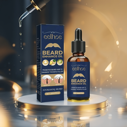 Aceite Nutritivo para Crecimiento de Barba Natural, Barba Más Fuerte y Densa