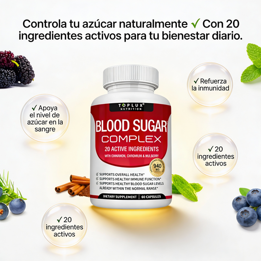 BLOOD SUGAR COMPLEX – CONTROL DEL AZUCAR EN LA SANGRE🩸 PAGUE 1 LLEVE 2