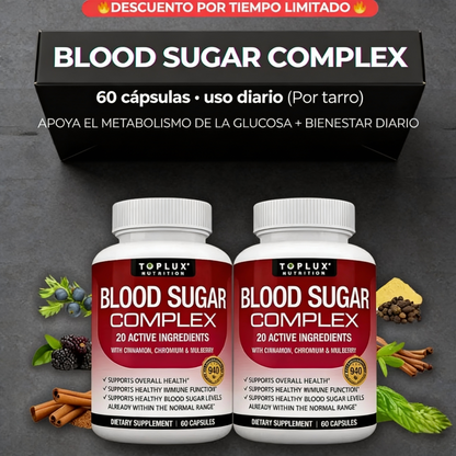 BLOOD SUGAR COMPLEX – CONTROL DEL AZUCAR EN LA SANGRE🩸 PAGUE 1 LLEVE 2