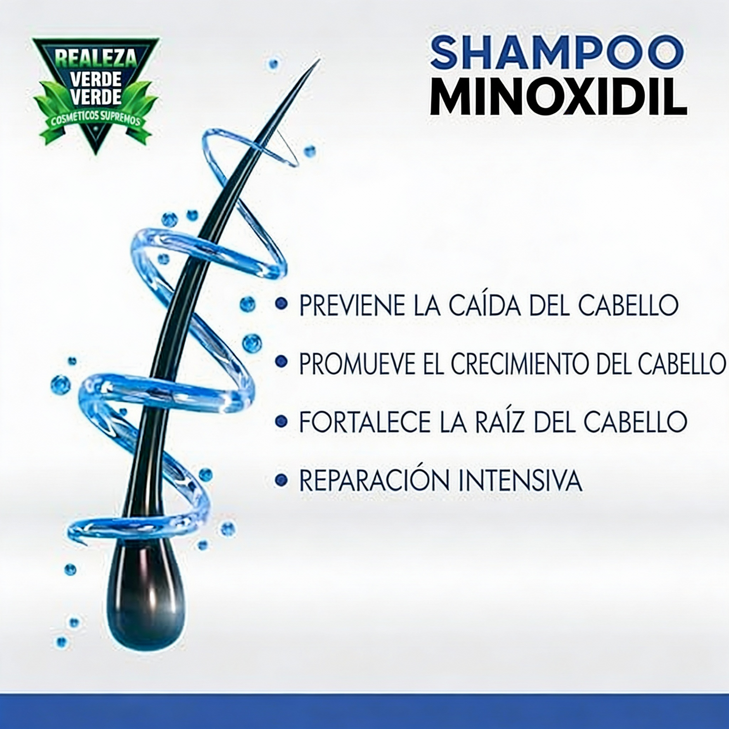 Shampoo Minoxidil Green Royalty – Crecimiento y Fuerza en Cada Gota