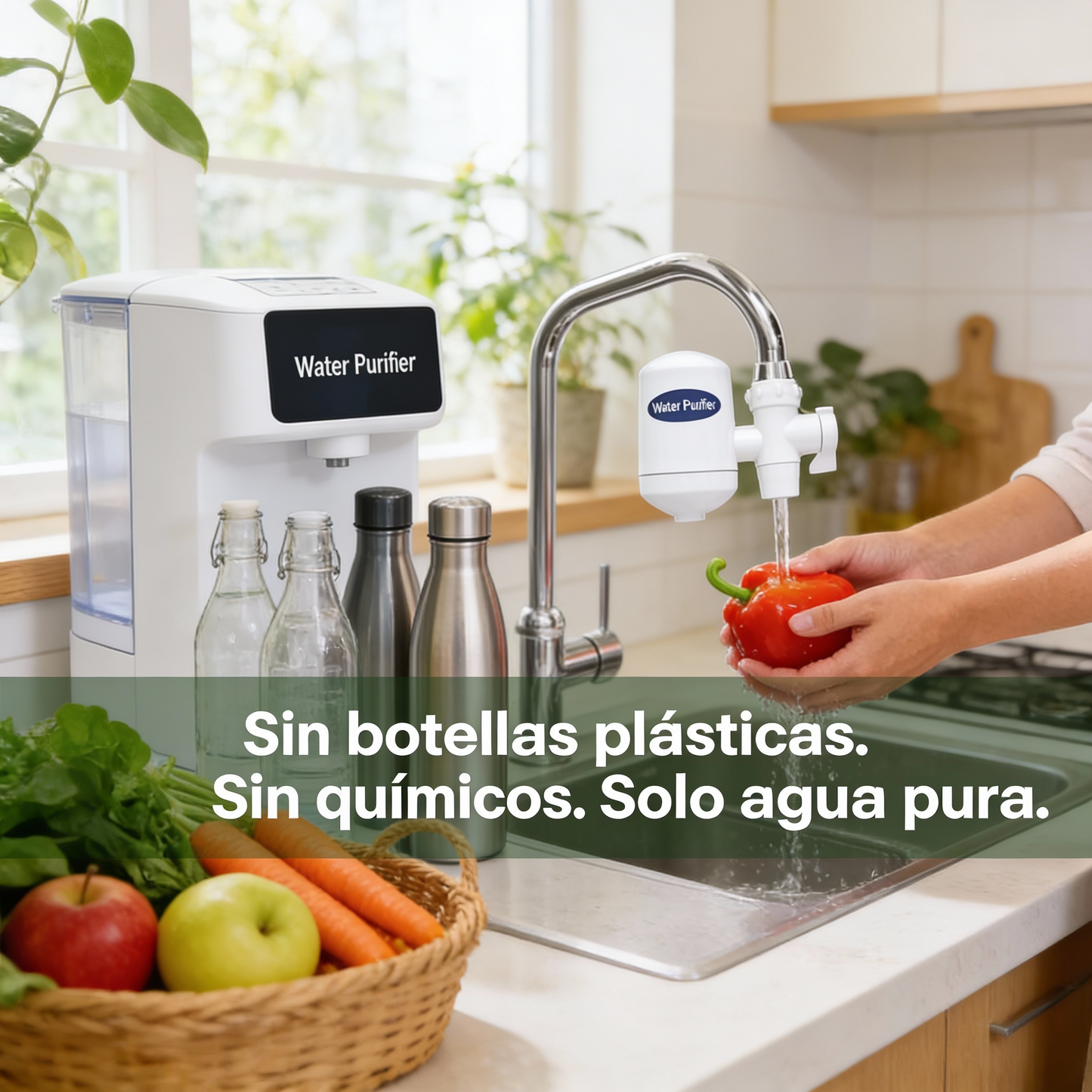 Purificador de Agua para Grifo – Filtración Instantánea y Segura