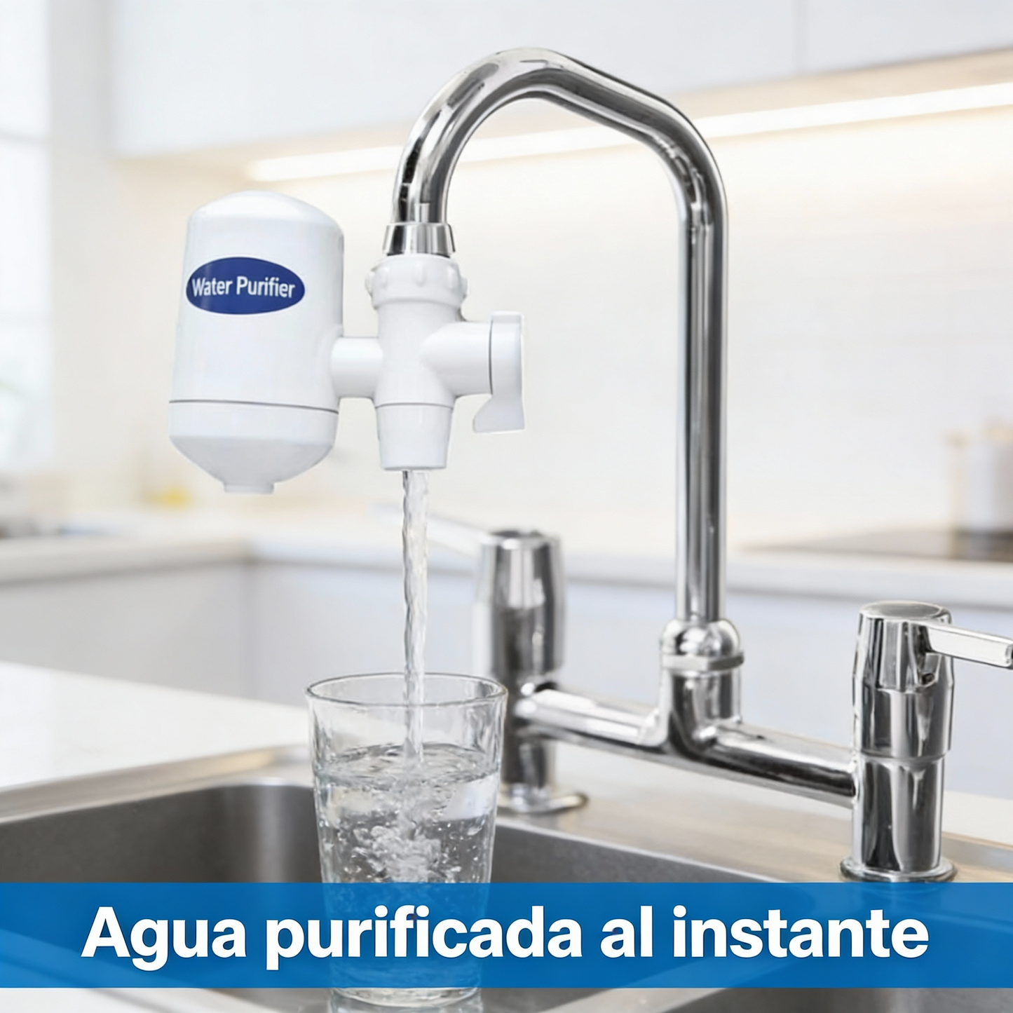 Purificador de Agua para Grifo – Filtración Instantánea y Segura