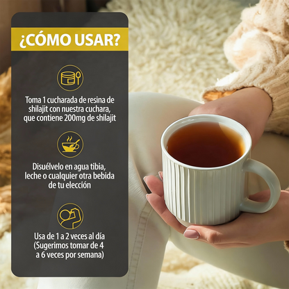 Shilajit Power Extract – Fuerza, Testosterona y Dominio Total