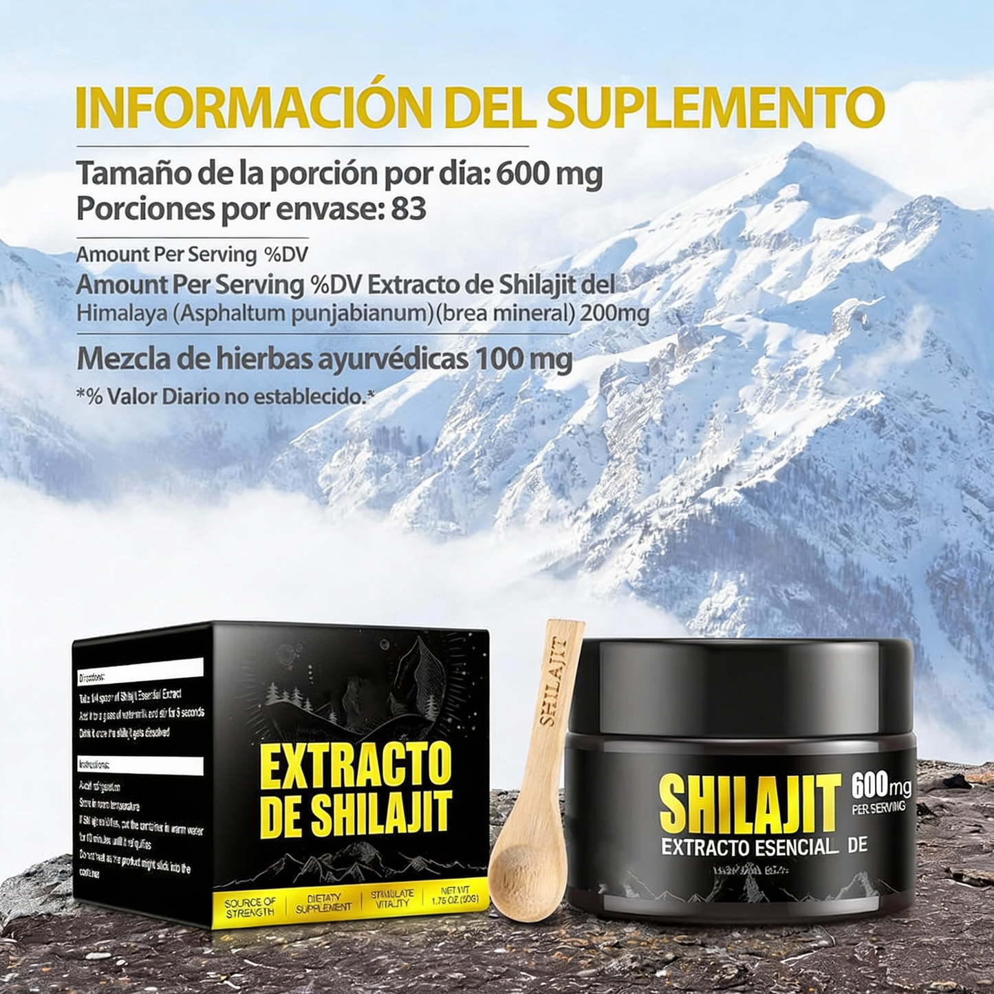 Shilajit Power Extract – Fuerza, Testosterona y Dominio Total