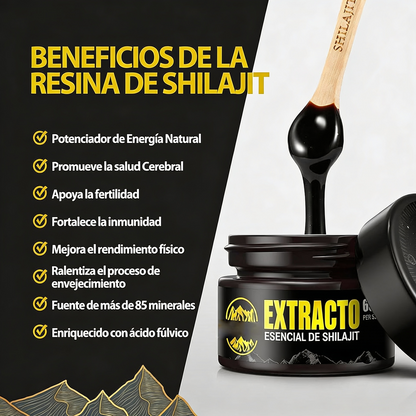 Shilajit Power Extract – Fuerza, Testosterona y Dominio Total