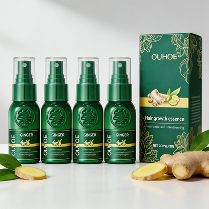 “OUHOE Ginger Hair Growth Essence – Fuerza Natural para tu Cabello – Nutrición y Crecimiento Capilar”