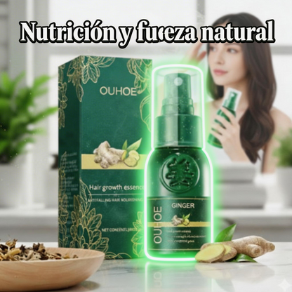 “OUHOE Ginger Hair Growth Essence – Fuerza Natural para tu Cabello – Nutrición y Crecimiento Capilar”