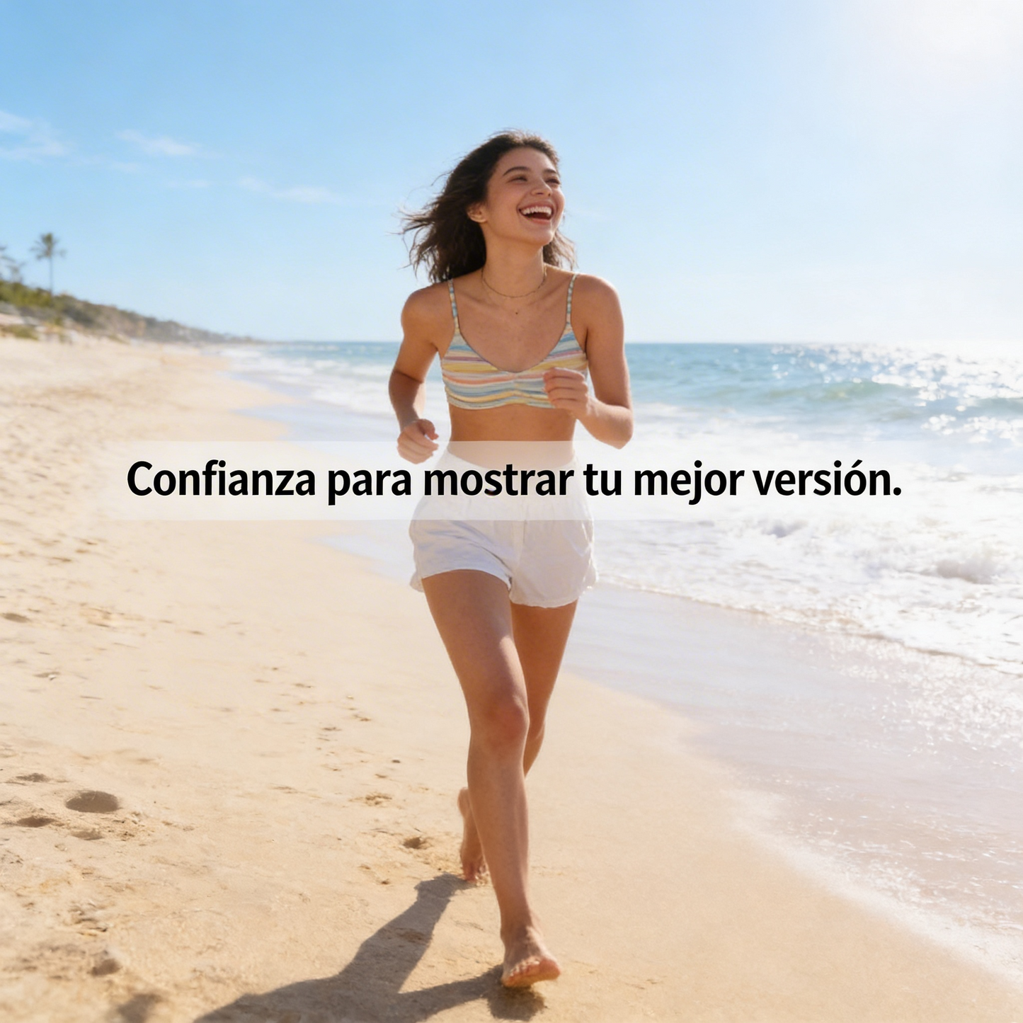 Confianza íntima con piel clara y suave.