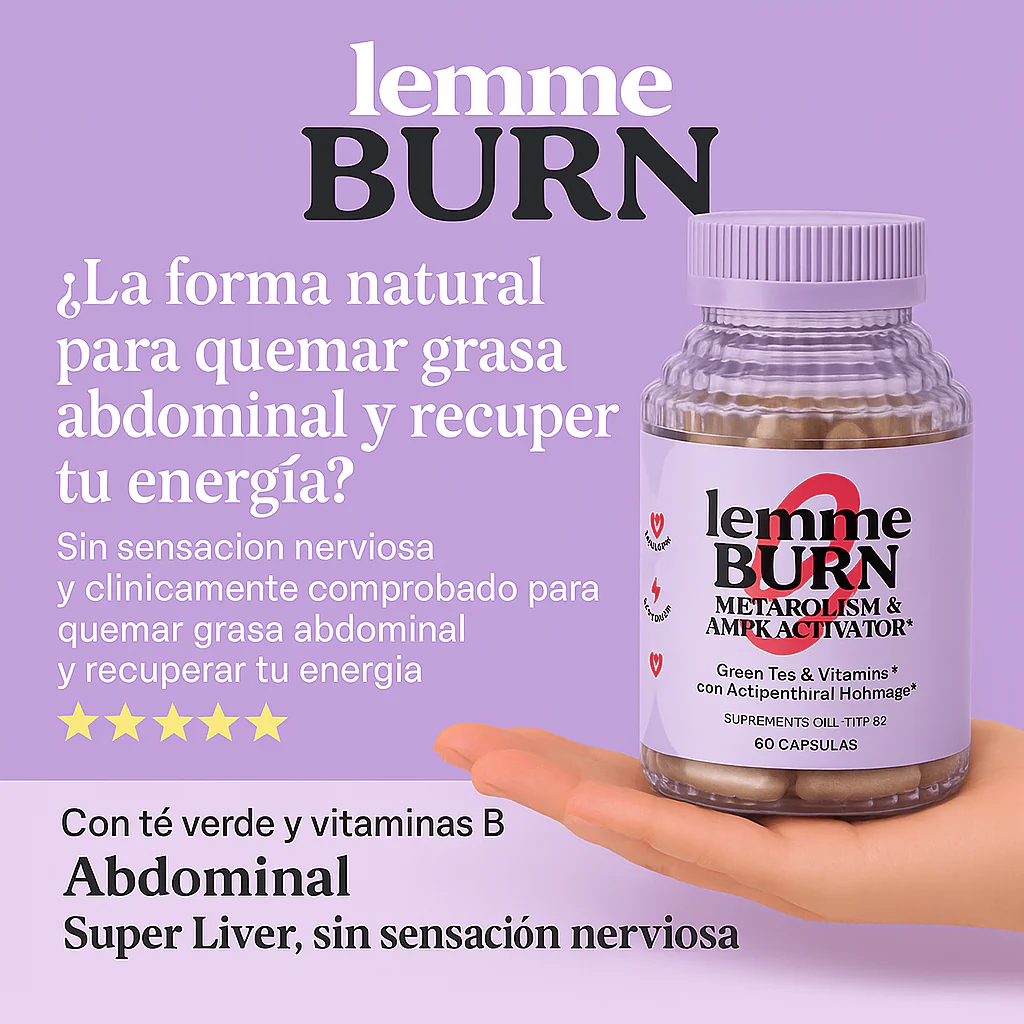 Lemme Burn Metabolism AMPK Activator  60 Capsulas | Activa tu Metabolismo  Naturalmente | Morosil Green Tea  Vitaminas B | Envio Express Guatemala