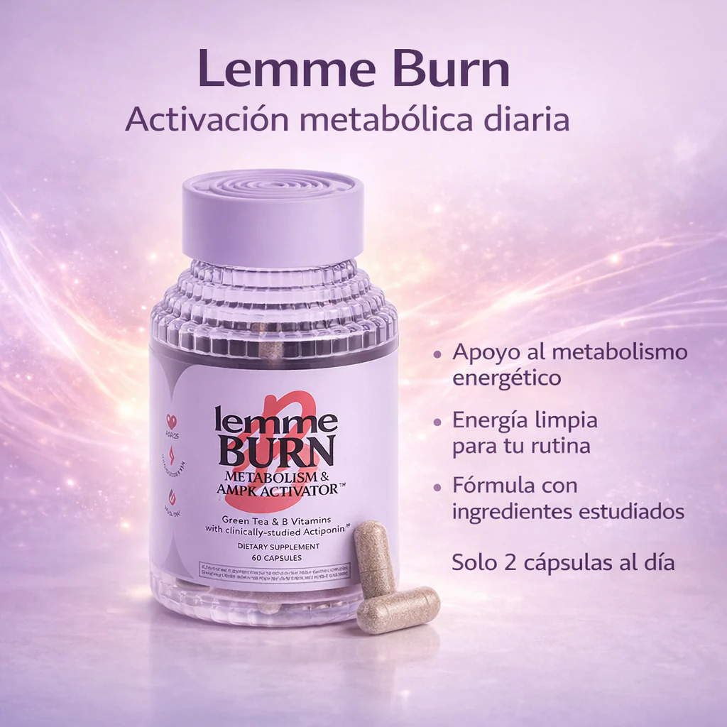 Lemme Burn Metabolism AMPK Activator  60 Capsulas | Activa tu Metabolismo  Naturalmente | Morosil Green Tea  Vitaminas B | Envio Express Guatemala