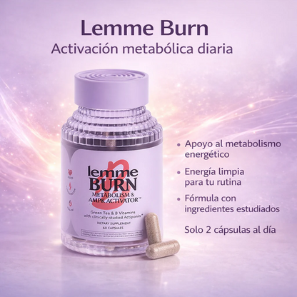 Lemme Burn Metabolism AMPK Activator  60 Capsulas | Activa tu Metabolismo  Naturalmente | Morosil Green Tea  Vitaminas B | Envio Express Guatemala