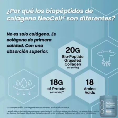 Biopéptidos de Colágeno Neocell | ¡Un suplemento, múltiples beneficios!