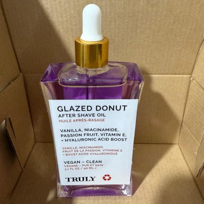 Truly: Aceite Glazed Donut para después del afeitado, Dulce cuidado para una piel suave