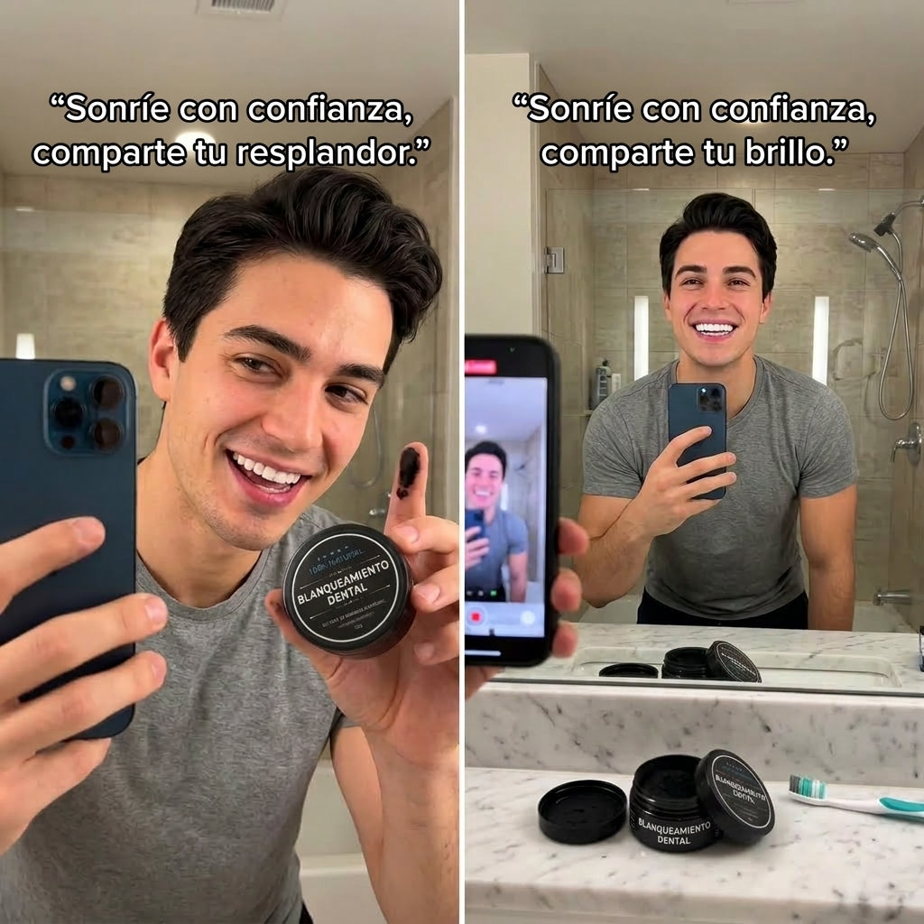 Sonrisa Natural: Blanqueador de Carbón Activado